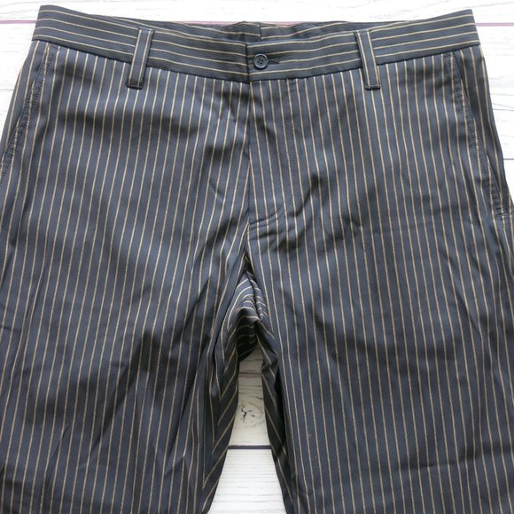 Hugo Boss Red Label Black Gold Stripe Wool Blend Dress Pants - Size 52 - Picture 3 of 7